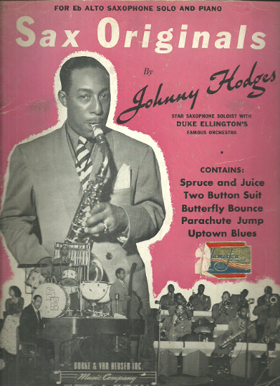 Picture of Johnny Hodges Sax Originals, alto sax & piano, sheet music folio