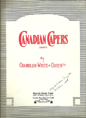Picture of Canadian Capers, Gus Chandler, Bert White & Henry Cohen, piano solo sheet music