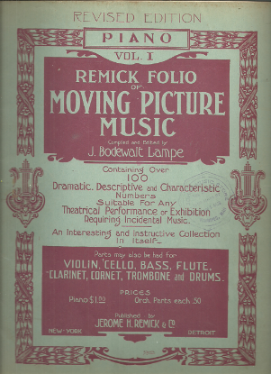 Picture of Remick Folio of Moving Picture Music Vol. 1, J. Bodewalt Lampe, piano solo sheet music folio