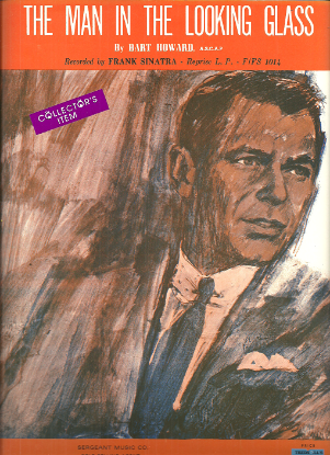 Picture of The Man in the Looking Glass, Bart Howard, recorded by Frank Sinatra, sheet music