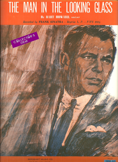 Picture of The Man in the Looking Glass, Bart Howard, recorded by Frank Sinatra, sheet music