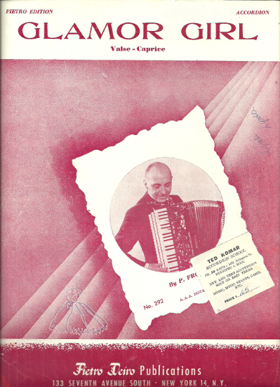 Picture of Glamor Girl, Pietro Frosini, accordion solo sheet music
