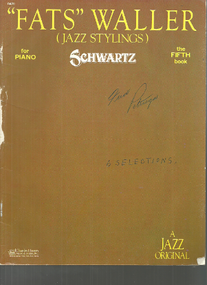 Picture of Fats Waller Jazz Stylings, piano solo, sheet music folio