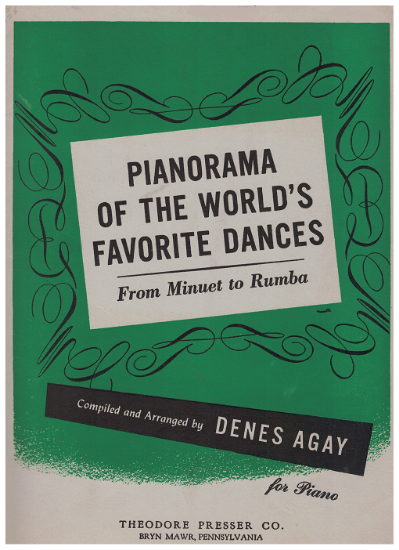 Picture of Pianorama of the World's Favorite Dances from Minuet to Rumba, arr. Denes Agay, piano solo folio