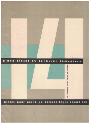 Picture of 14 Piano Pieces by Canadian Composers, piano solo sheet music folio
