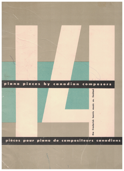 Picture of 14 Piano Pieces by Canadian Composers, piano solo sheet music folio