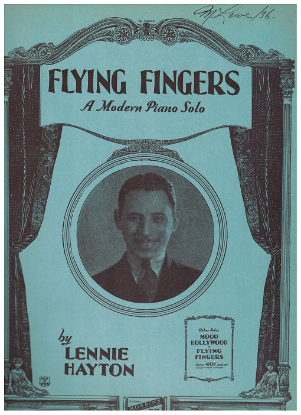 Picture of Flying Fingers, Lennie Hayton, piano solo novelty, sheet music