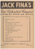 Picture of Jack Fina's Ten Talented Fingers, piano solo 