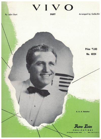 Picture of Vivo, John Gart, arr. Galla-Rini, accordion duet sheet music