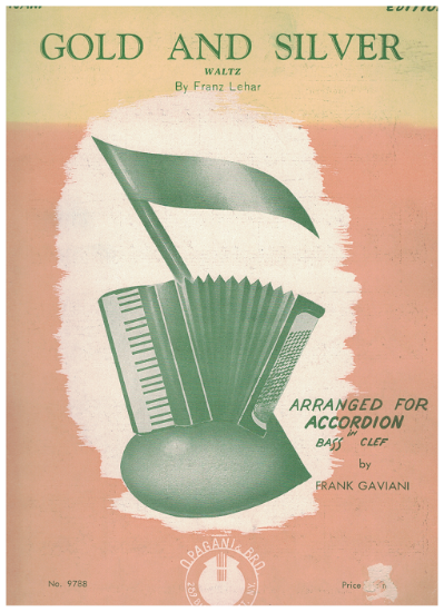 Picture of Gold & Silver, Franz Lehar, arr. Frank Gaviani, accordion solo sheet music