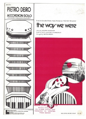 Picture of The Way We Were, Marvin Hamlisch/ Alan & Marilyn Bergman, arr. Pietro Deiro, accordion solo sheet music