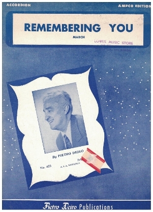 Picture of Remembering You March, Pietro Deiro, accordion solo sheet music
