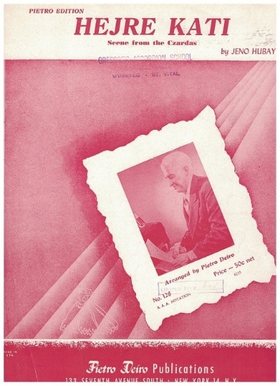 Picture of Hejre Kati, Jeno Hubay, arr. Pietro Deiro, accordion solo sheet music