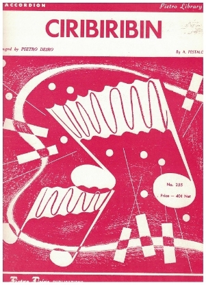 Picture of Ciribiribin, A. Pestalozza, an AMPCO arrangement, accordion solo sheet music