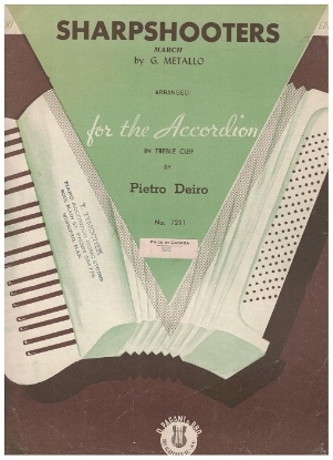 Picture of Sharpshooters, G. Metallo, arr. Pietro Deiro, accordion solo sheet music