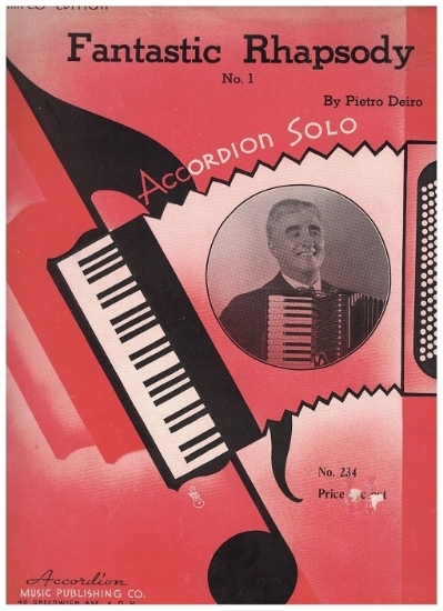 Picture of Fantastic Rhapsody No. 1, Pietro Deiro, accordion solo sheet music