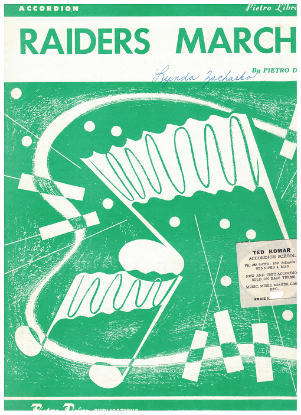 Picture of Raiders March, Pietro Deiro, accordion solo sheet music
