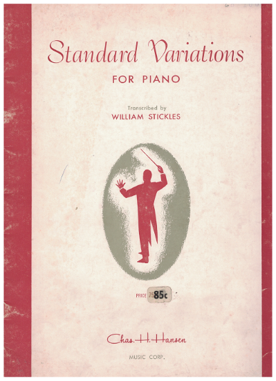 Picture of Standard Variations for Piano, transcr. by William Stickles, piano solo sheet music folio
