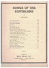Picture of Songs of the Southland, songs from "Dixie" as sung by Al Jolson, Eddie Cantor, Sophie Tucker & others