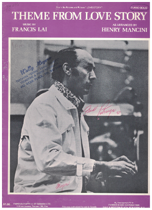 Picture of Theme from Love Story, Francis Lai, arr. Henry Mancini, piano solo sheet music