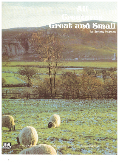 Picture of All Creatures Great & Small, British TV show title song, Johnny Pearson, piano solo sheet music