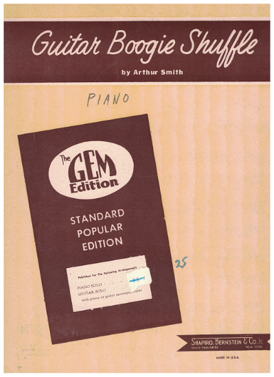 Picture of Guitar Boogie Shuffle, Athur Smith, arr. Robert C. Haring for piano/guitar solo sheet music