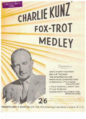Picture of Charlie Kunz Fox-Trot Medley No. 1, arr. Dudley E. Bayford, piano solo sheet music