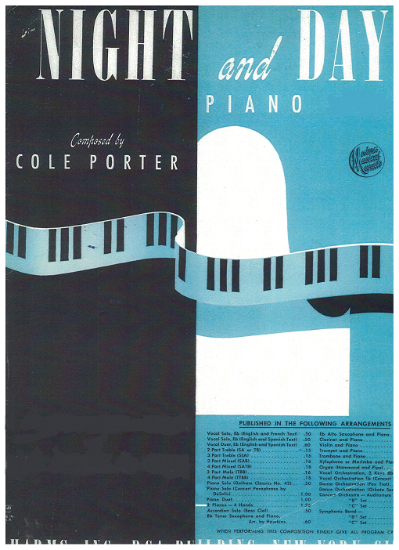 Picture of Night and Day, Cole Porter, arr. J. Louis Merkur for piano duo, sheet music