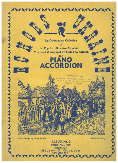 Picture of Echoes of Ukraine Album No. 1, arr. Milton G. Olekson, accordion solo, sheet music folio
