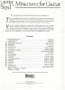 Picture of Liona Boyd, Miniatures for Guitar, sheet music songbook