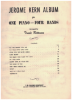 Picture of The Jerome Kern Album for One Piano Four Hands, arr. Trude Rittman, piano duet, sheet music folio