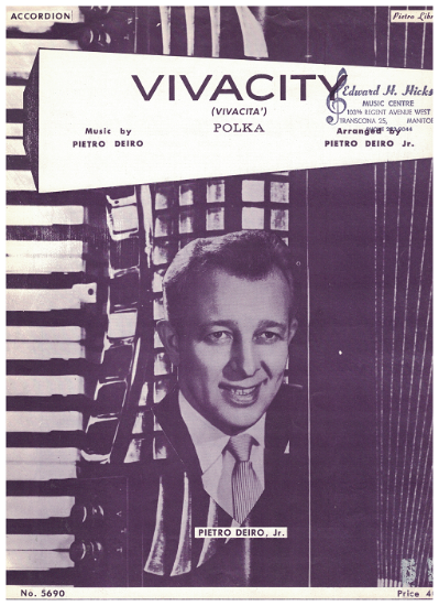 Picture of Vivacity Polka, Pietro Deiro, arr. Pietro Deiro Jr, accordion solo sheet music