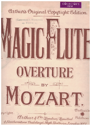 Picture of Magic Flute Overture, W. A. Mozart, transc. for piano solo by Oscar Allon, sheet music