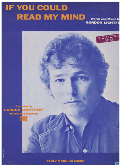 Picture of If You Could Read My Mind, composed & recorded by Gordon Lightfoot