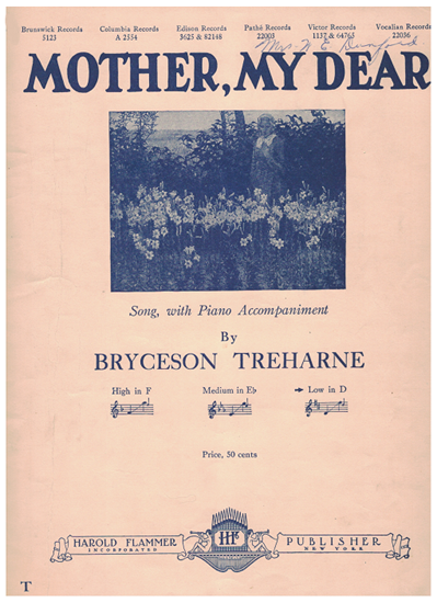 Picture of Mother My Dear, Bryceson Treharne, low voice solo