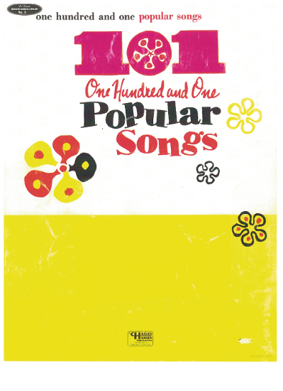 Picture of 101 Popular Songs for Easy Accordion (1973 Edition), sheet music songbook
