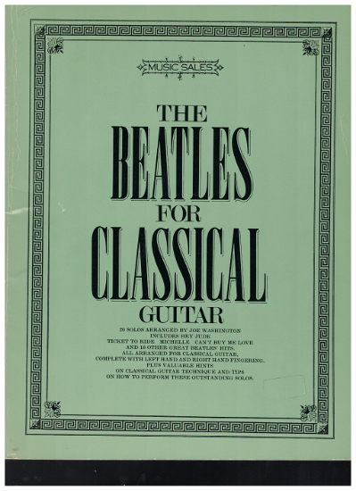 Picture of The Beatles for Classical Guitar Books 1 & 2 Complete, transcribed by Joe Washington, guitar sheet music folios, coil bound, finger picking style