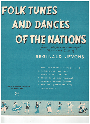 Picture of Folk Tunes and Dances of the Nations, arr. Reginald Jevons for piano duet