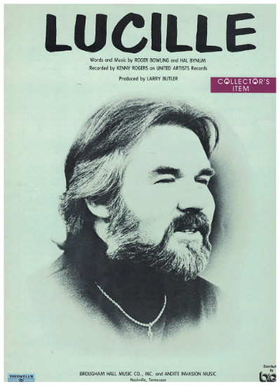 Picture of Lucille, Roger Bowling & Hal Bynum, recorded by Kenny Rogers, sheet music