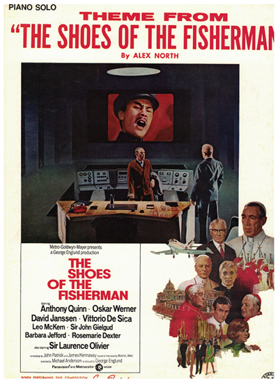 Picture of The Shoes of the Fisherman, movie title song, Alex North, piano solo
