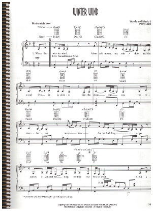 Picture of Winter Wind, written & recorded by Patty Larkin, sheet music