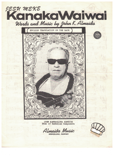 Picture of Kanaka Waiwai, Let Me Live in Paradise, John Kameaaloha Almeida, sheet music
