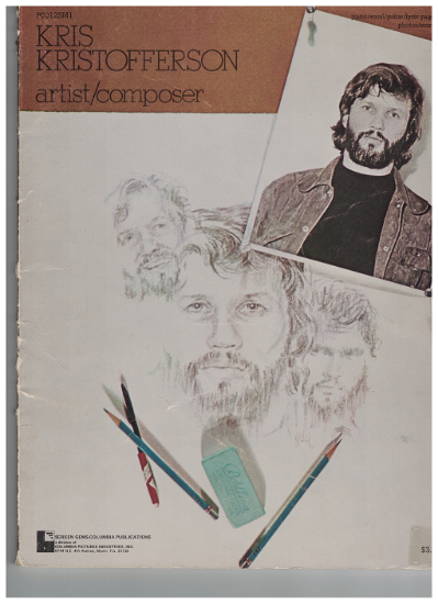 Picture of Kris Kristofferson, Artist/ Composer, sheet music songbook