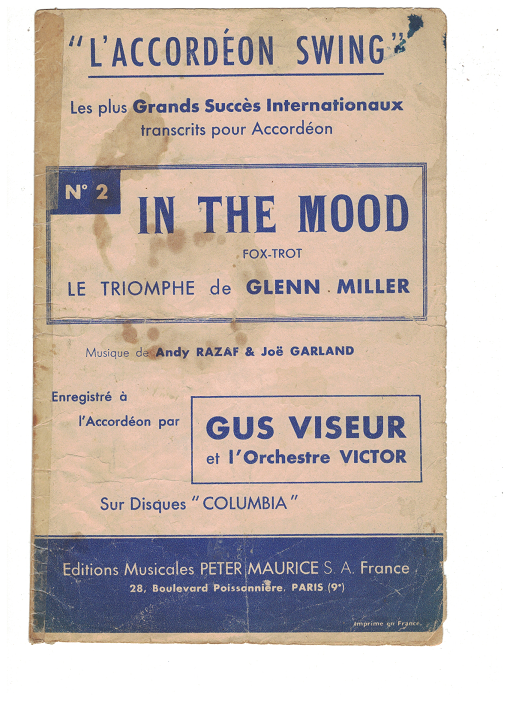Tredwells-Music.com|In the Mood, Andy Razaf & Joe Garland, accordion solo