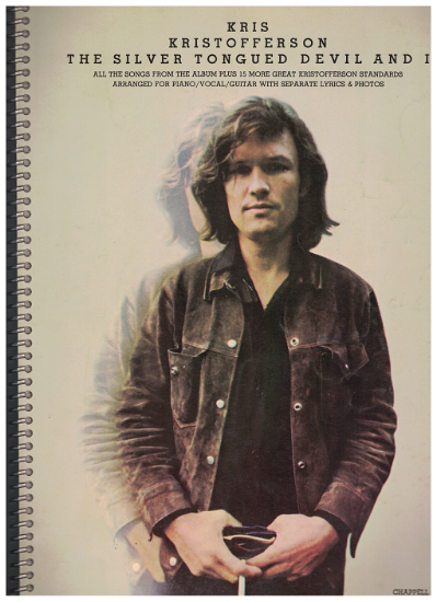 Picture of Kris Kristofferson, The Silver Tongued Devil and I, sheet music songbook