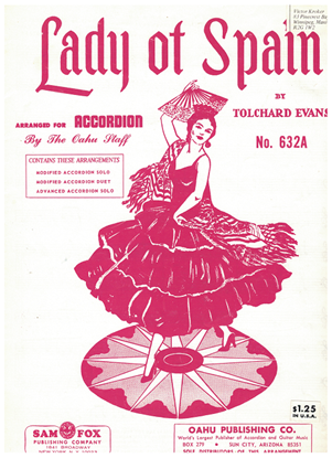 Picture of Lady of Spain, Tolchard Evans, arr. by The Oahu Staff for accordion solo