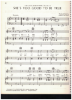 Picture of She's Too Good to be True, Johnny Duncan, recorded by Charley Pride, sheet music