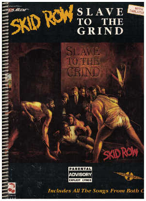 Picture of Skid Row, Slave to the Grind, guitar TAB folio, sheet music songbook, coil bound