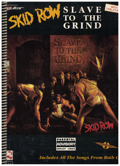 Picture of Skid Row, Slave to the Grind, guitar TAB folio, sheet music songbook, coil bound
