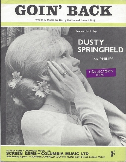 Picture of Goin' Back, Gerry Goffin and Carole King, recorded by Dusty Springfield, sheet music
